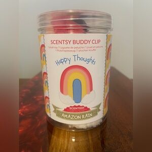 Scentsy Buddy Clip HAPPY THOUGHTS RAINBOW Scented With Amazon Rain - NEW